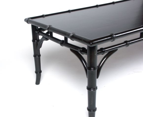 T. H. Robsjohn Gibbings Faux bamboo cocktail table