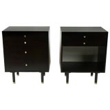 Pair of companion Nighstands by Harvey Probber