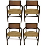 Set of 4 Edward Wormley for Dunbar dining chairs