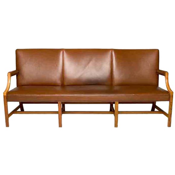 BENCH BY OLE WANSCHER FOR AJ IVERSEN For Sale