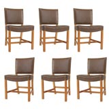 SET OF 6 CHAIRS BY KAARE KLINT FOR RUD RASMUSSEN