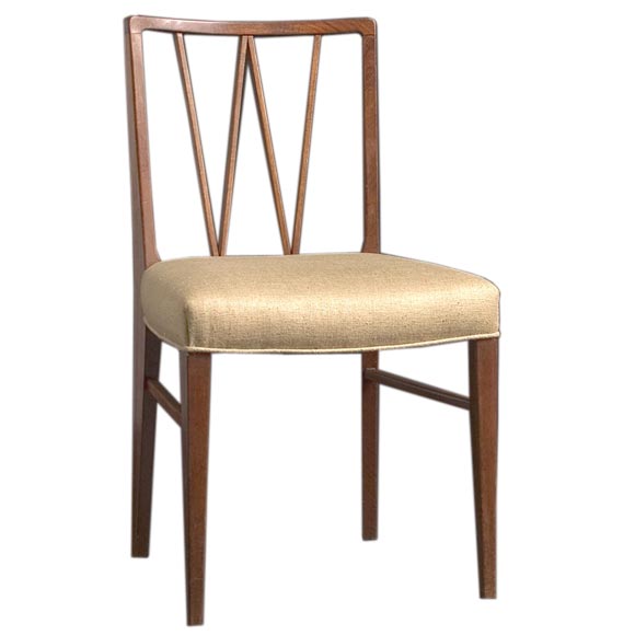 SET OF 5 V-LINE DINING CHAIRS BY OLE WANSCHER FOR FRITZ HANSEN