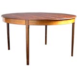 ROUND DINING TABLE BY OLE WANSCHER FOR AJ IVERSEN