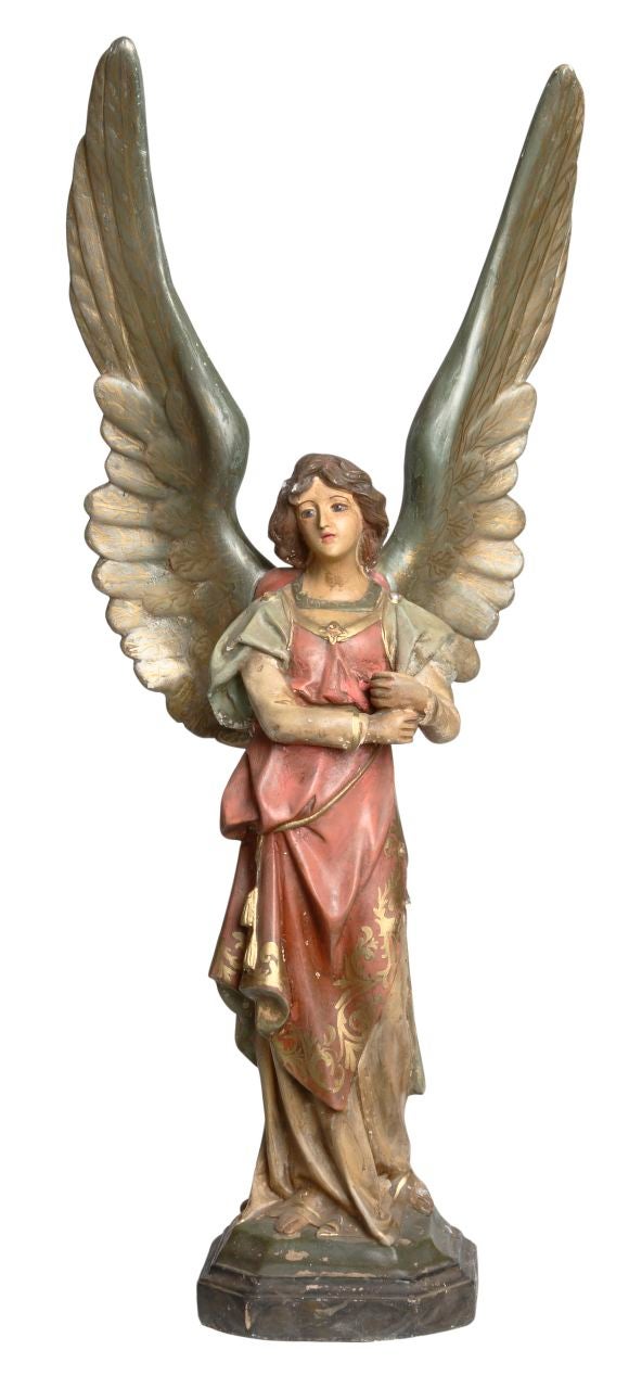 PAIR OF WINGED ANGELS