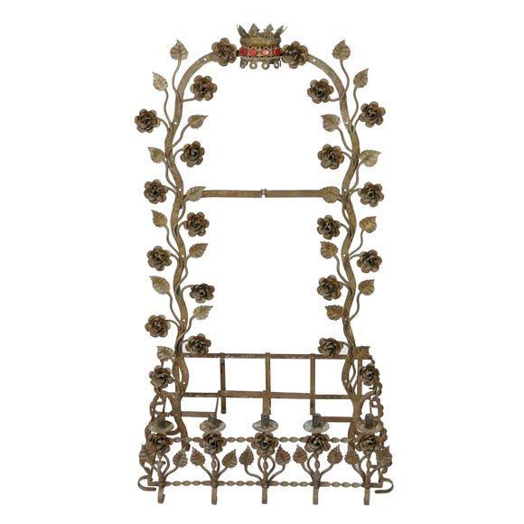 WROUGHT IRON CANDLE/VOTIVE STAND