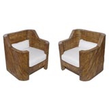 PAIR OF BAMBOO CHAIRS