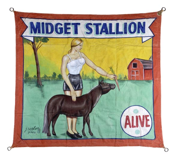 "Midget Stallion" Circus Banner