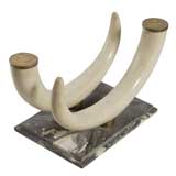 FAUX ELEPHANT TUSK TABLE BASE