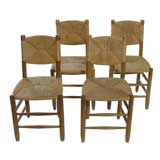 RARE SET OF MATCHED "BAUCHE" CHAIRS