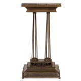 FER FORGE PODIUM WITH MARBLE TOP