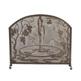 Antique FER FORGE FIRE SCREEN