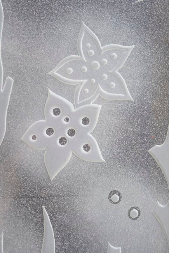 20th Century ACID ETCHED GLASS DOOR WITH AQUATIC SCENE