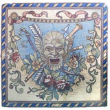 Antique Mosaic Tile Panel
