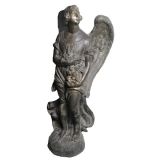 CAST BRONZE OVER COMPOSITION ANGEL CAST BRONZE OVER COMPOSITION ANGEL