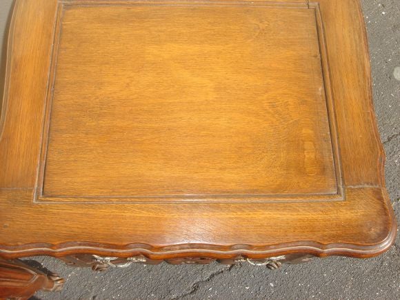 Pair oak small commodes
