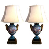 Pair French Lamps