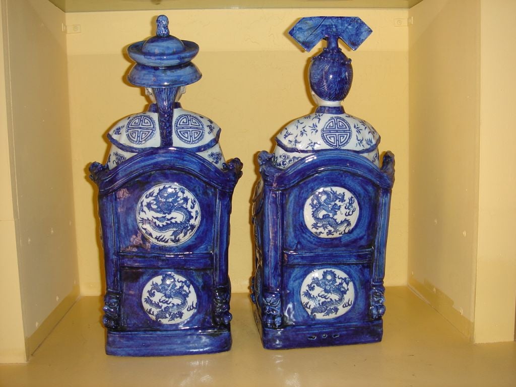 Hand-Painted Chinese Emperor and Empress