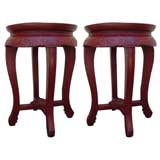 Pair Chinese Stools