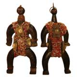 Antique Pair African Beaded Dolls