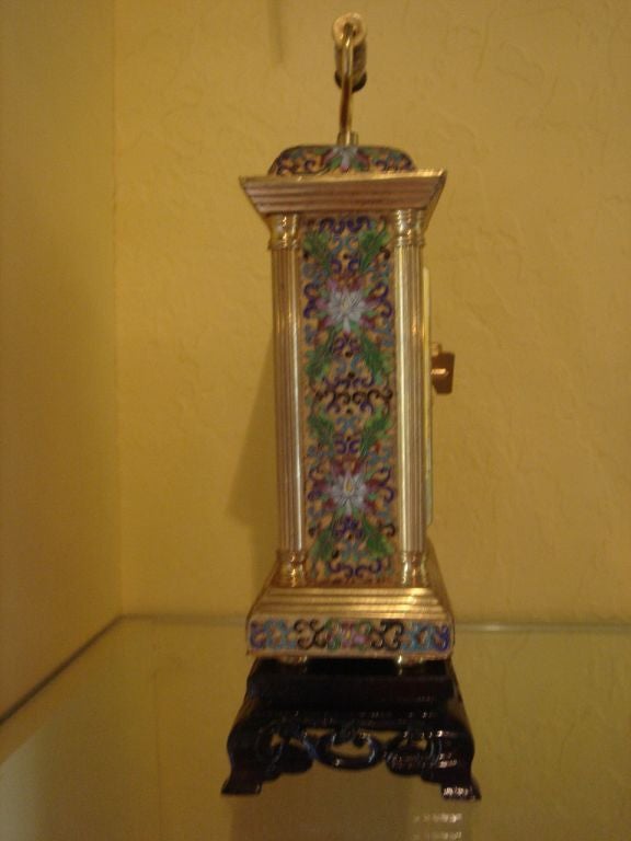 Cloissoné Chinese Imperial Cloisonne Clock