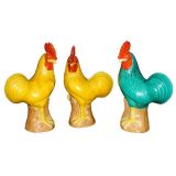 Chinese ceramic roosters