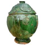 Yuan Dynasty Green Glazed Jar