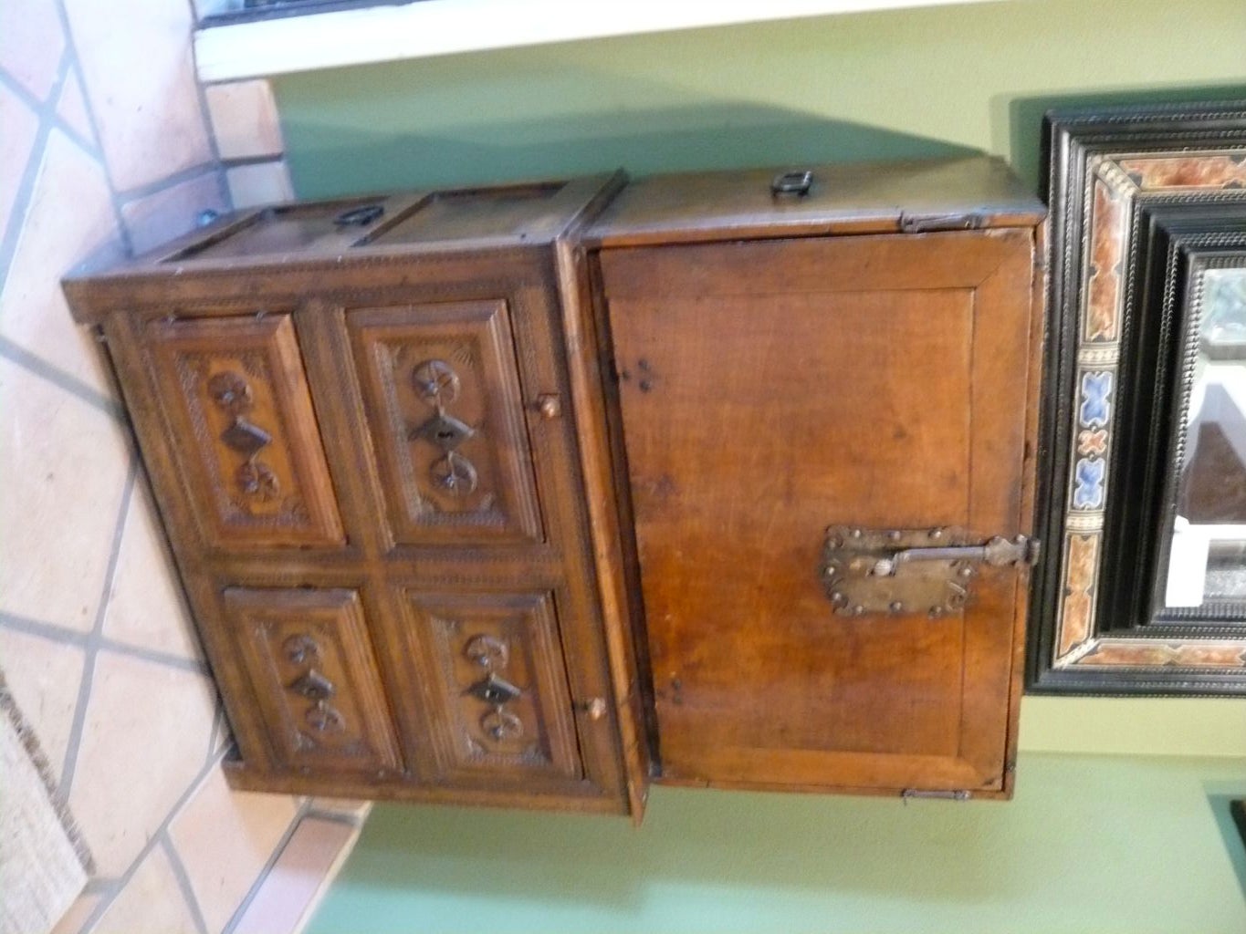 17th c. Empty Spanish Vargueno 1