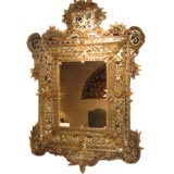 Exuberant 19th c. Venetian Glass Mirror