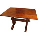 Antique Rustic 19th c. Italian walnut table