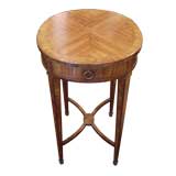 19th. Century inlaid oval French side table