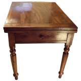 19th. c. Italian walnut flip-top farm table