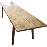 18th. century painted Italian (Florence)  monastery farm table.