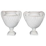 EARLY 20TH CENTURY PLASTER URNS