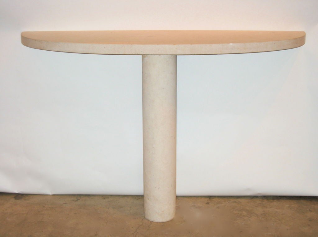 T- FORM STONE CONSOLE TABLE