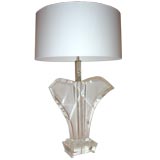 LUCITE TABLE LAMP
