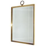 FRENCH BRASS FRAMED MIRROR