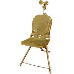 Vintage Fully Adjustable  World War II Portable Dental Chair