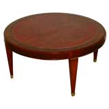 Round 1940's Mahogany Low Table