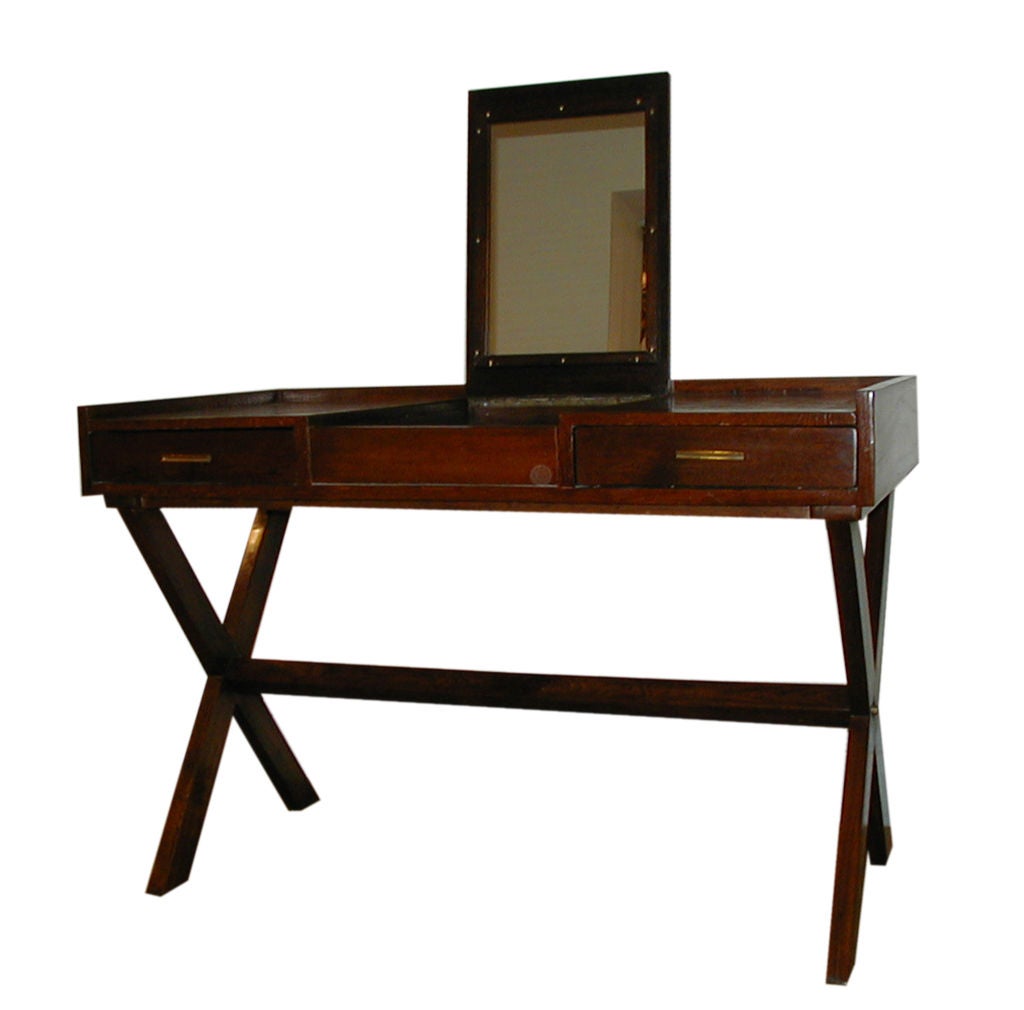 Oak Parquetry Gentleman's Dressing Table