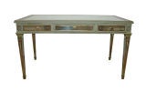 Rare 1940's Verre Eglomise Mirrored Writing Table