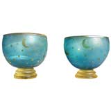 Vintage Pair of Cameo Glass Bowls