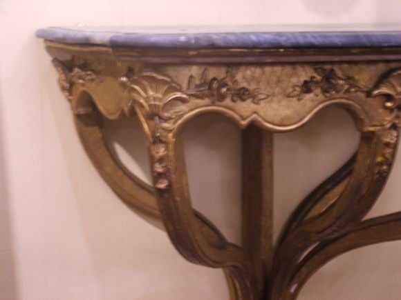 Venetian  Wall Mounted Console Table.