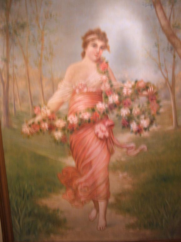 Wonderful Victorian Print Late 19th Century in Original Frame