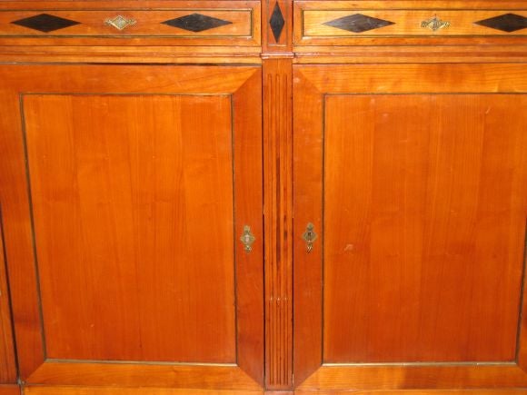 Italian  Buffet with Marble Top Mirrored Back