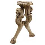 Pair of carved wood console table legs