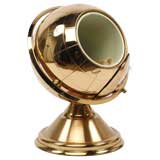 Brass globe "cigarette safe"