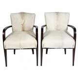 Vintage Pair of 40
s French Deco Chairs