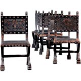 Set of six Renaissance style chairs Set of six Renaissance style chairs