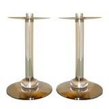 Pair of signed Christian Dior candlesticks