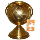 Brass globe cigarette holder